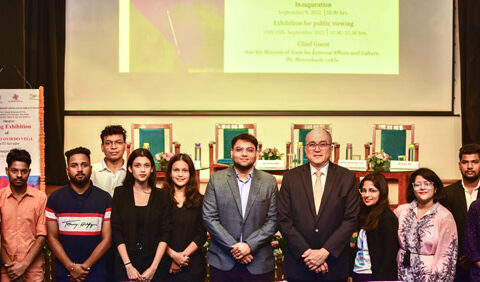 Students with Ambassador of El Salvador